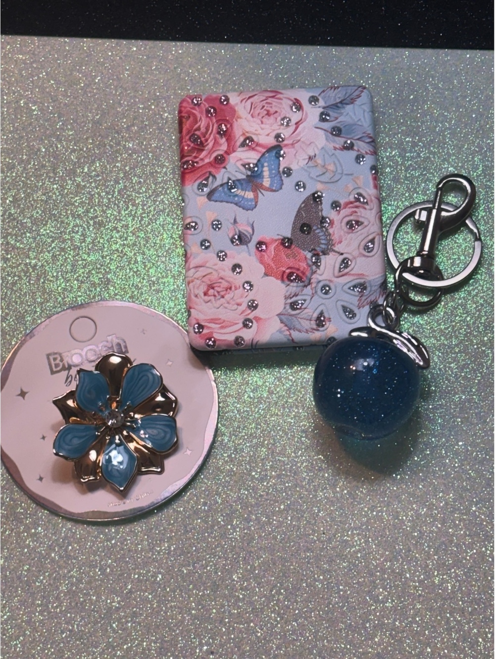 Bagcharm or Keychain/Brooch/Compact Mirror Bundle